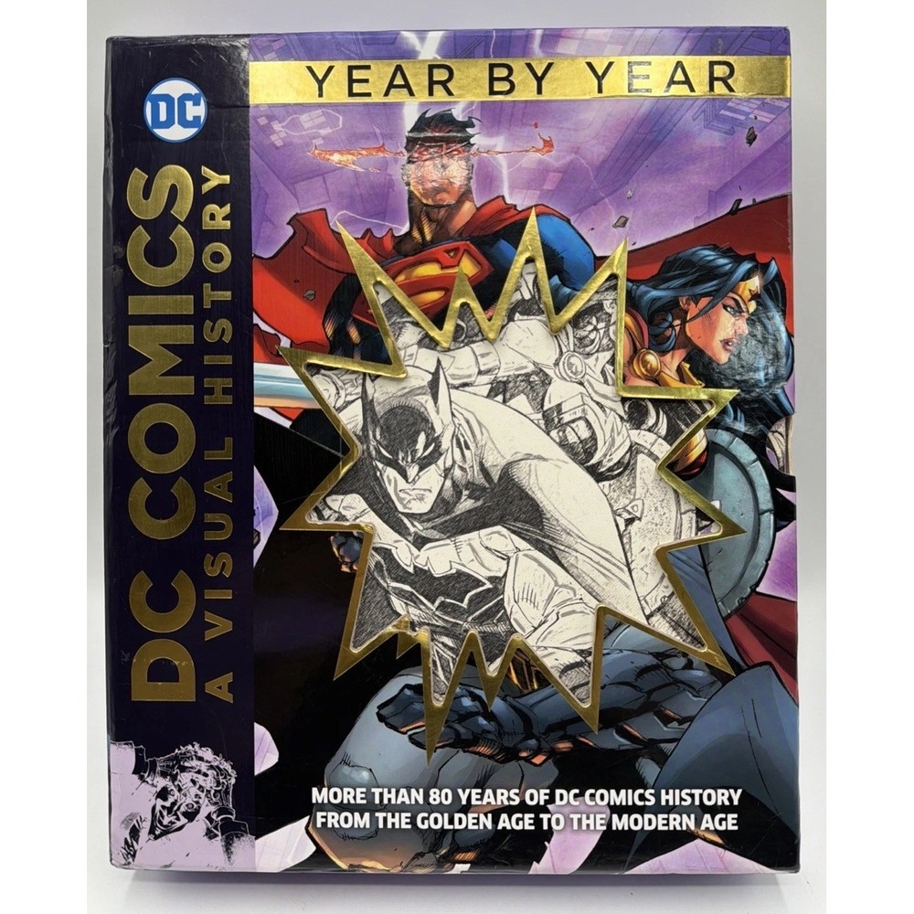 DC Comics A Visual History Year By Year. 2017 1st Edition 4 Book Set w/Slipcase.